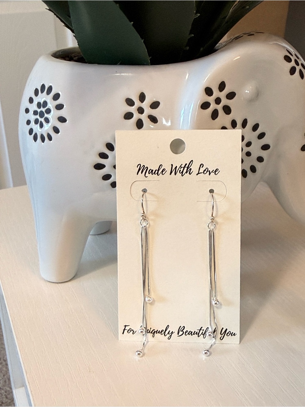 925 Sterling Silver Tiered Chandelier Dangle Drop Earrings Handmade
